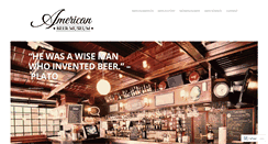 Desktop Screenshot of americanbeermuseum.com